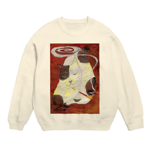 煙管で一服 Crew Neck Sweatshirt