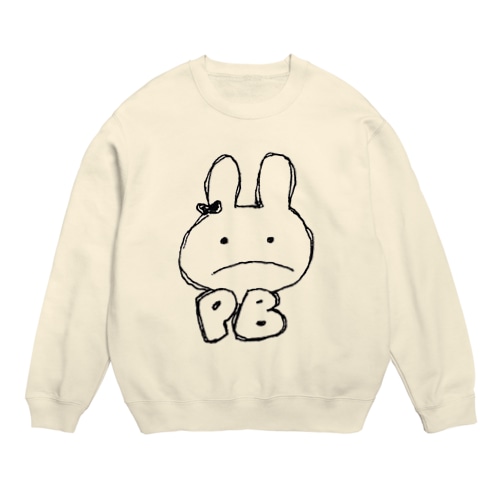 うさちゃんまん Crew Neck Sweatshirt
