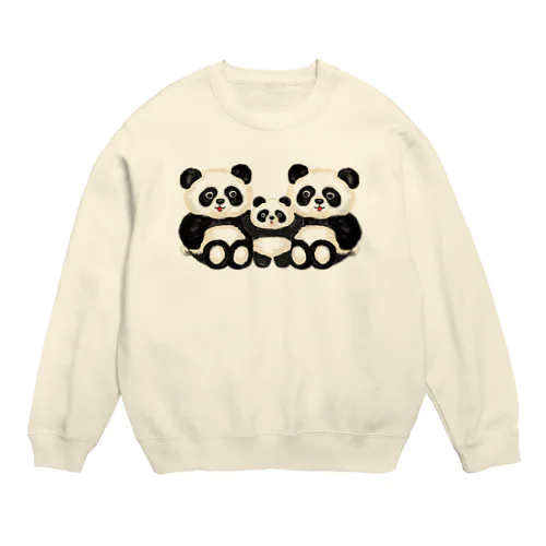 パンダの親子 Crew Neck Sweatshirt