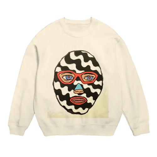 ストライプマスクマン Crew Neck Sweatshirt