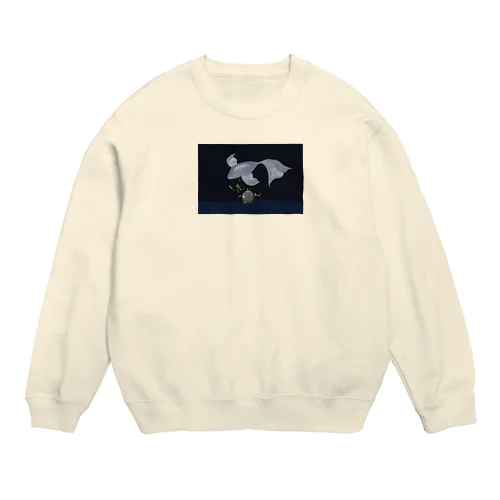 わたくしのみないで済んだ弔いが海鳴りのよう　花を見に行く／穂崎円 Crew Neck Sweatshirt