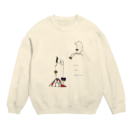 くつした と おはな Crew Neck Sweatshirt