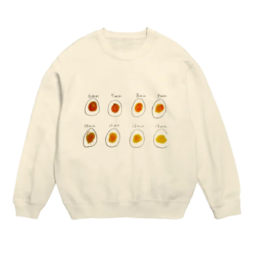 ゆで卵早見表 Crew Neck Sweatshirt