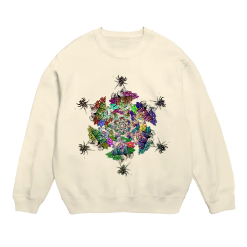 『苦悶の意図』桃源郷Ver. Crew Neck Sweatshirt