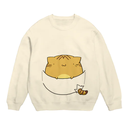 ポケットinちぃねこ Crew Neck Sweatshirt