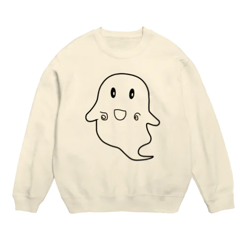 おばけ　くろ Crew Neck Sweatshirt