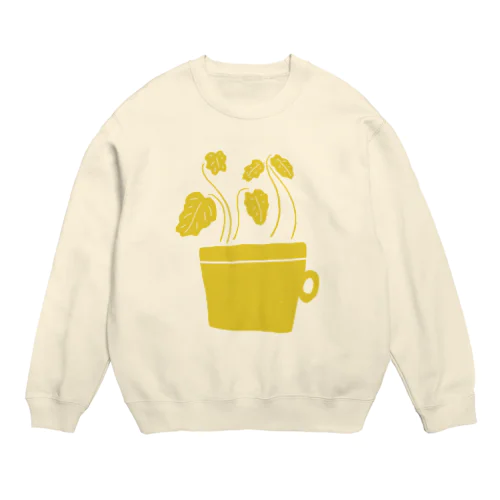 cup of plants-y Crew Neck Sweatshirt