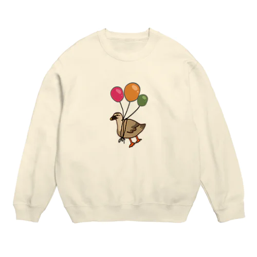 かるガモ Crew Neck Sweatshirt