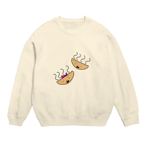 ぎょうざくんぎょうざちゃん Crew Neck Sweatshirt