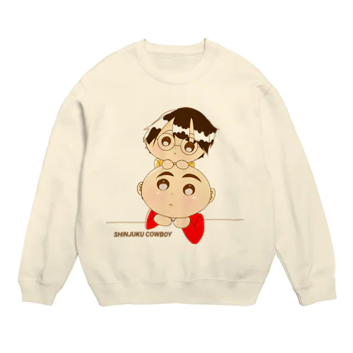 新宿カウボーイ『かねきよon石沢デザイン』 Crew Neck Sweatshirt