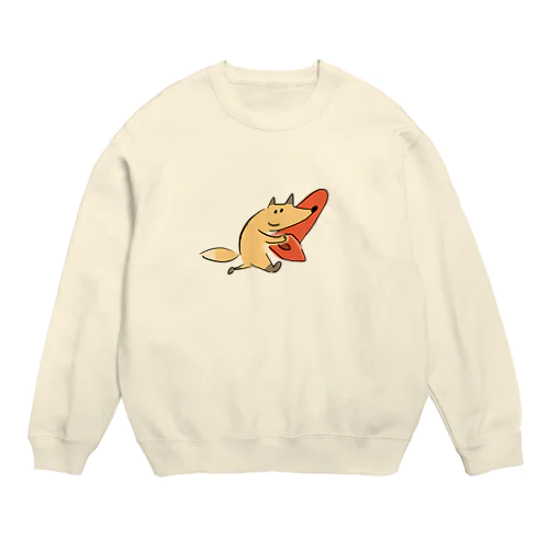 コーンきつね Crew Neck Sweatshirt