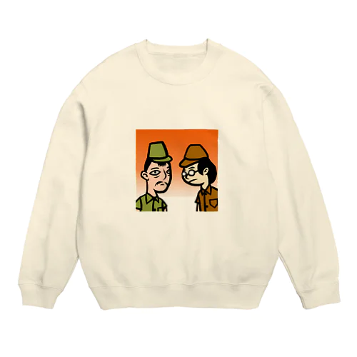 日本兵の夕暮れ Crew Neck Sweatshirt