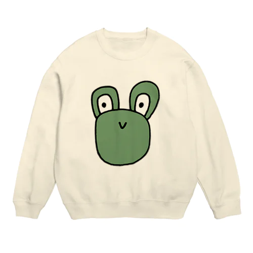 🐸みどりのかえる Crew Neck Sweatshirt