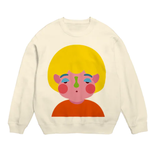 ぼけっとガール Crew Neck Sweatshirt