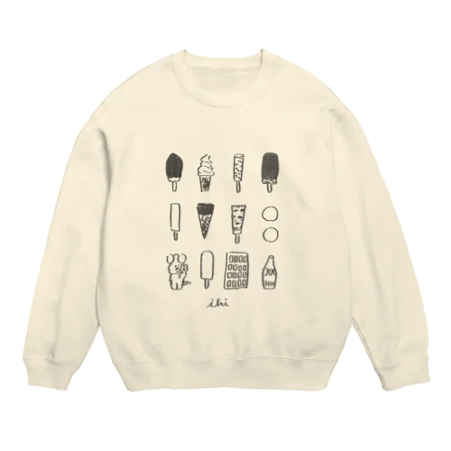 冬にアイス Crew Neck Sweatshirt