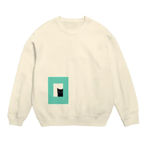 猫の窓 Crew Neck Sweatshirt