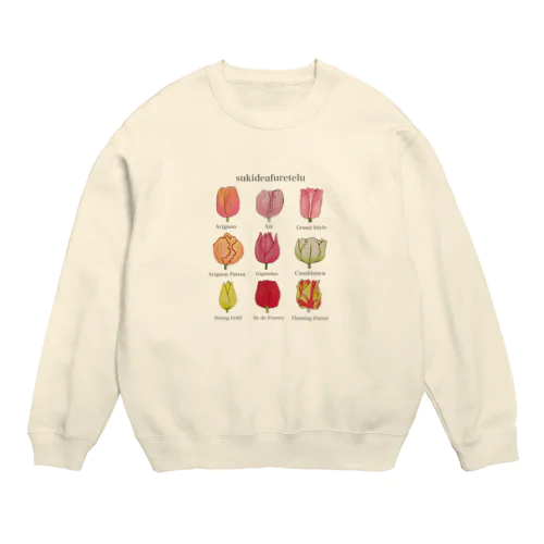 tulip 図鑑 Crew Neck Sweatshirt