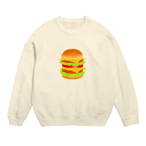 ハンバーガー Crew Neck Sweatshirt