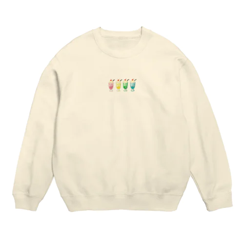 4色クリームソーダ Crew Neck Sweatshirt