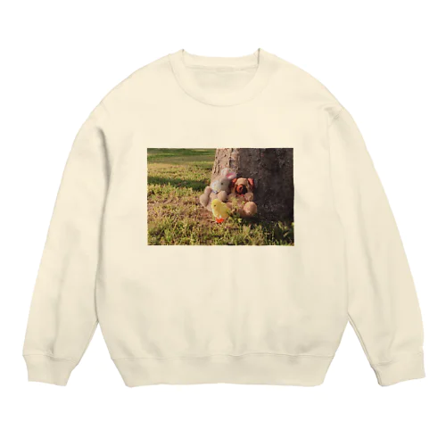 うさぎいぬひよこ Crew Neck Sweatshirt