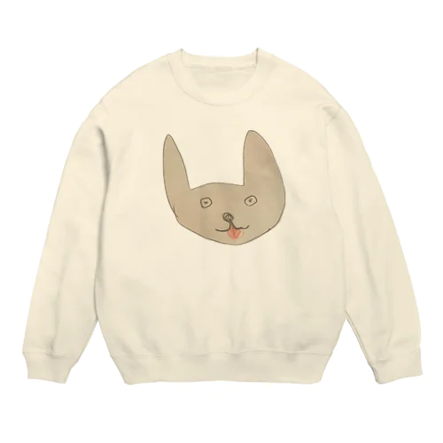 おなかがすいてるいぬ Crew Neck Sweatshirt