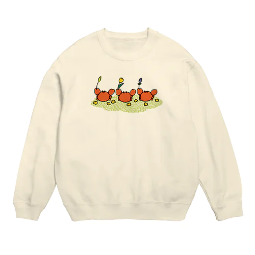 かにさんぽ Crew Neck Sweatshirt