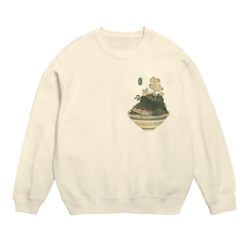 江戸時代の盆栽 ＜鉢山図絵＞ Crew Neck Sweatshirt