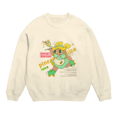 パイナップルジュース Crew Neck Sweatshirt