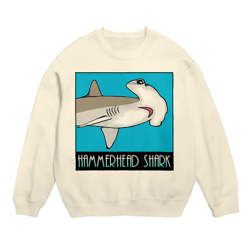 Hammerhead shark(撞木鮫) Crew Neck Sweatshirt