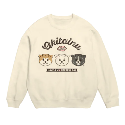 秋田犬ブラザーズ Crew Neck Sweatshirt