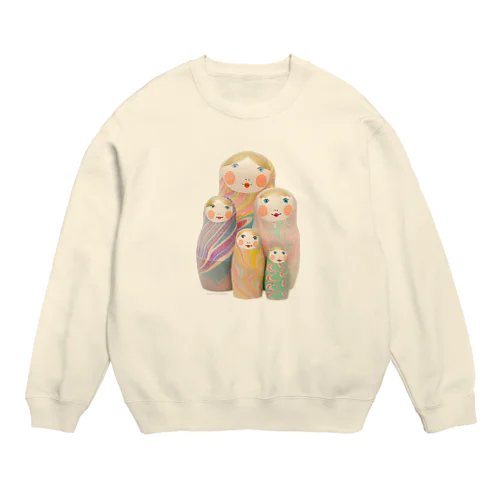 marbleshka 5 peace 🄫 Crew Neck Sweatshirt