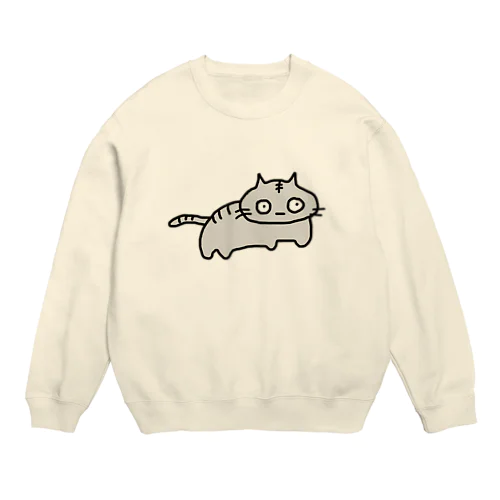 トラ猫の銀次 Crew Neck Sweatshirt