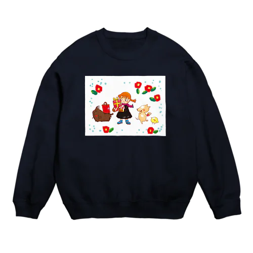 モップ犬こと、コモンドール Crew Neck Sweatshirt