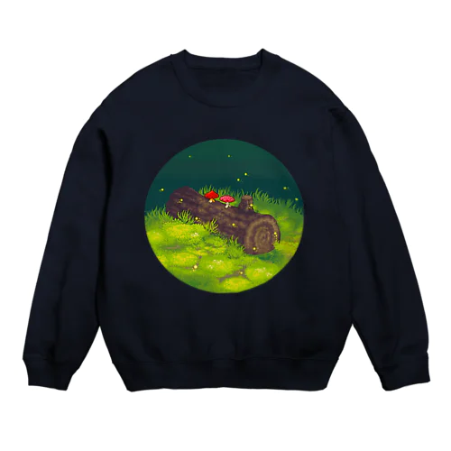 On a fallen tree🌲🍄🍄 Crew Neck Sweatshirt