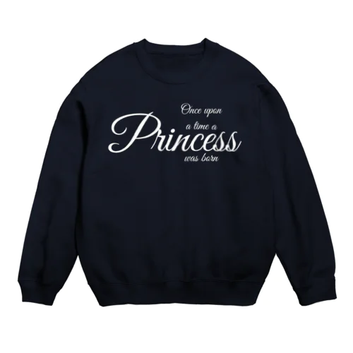 プリンセス 白  Crew Neck Sweatshirt