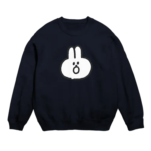 おどろきうさぎ Crew Neck Sweatshirt