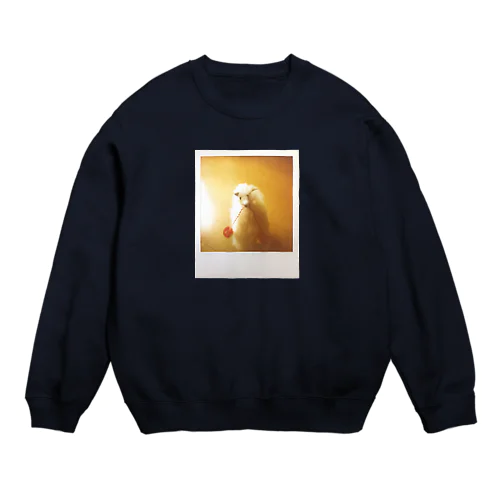 ポラロイド写真（アルパカ） Crew Neck Sweatshirt