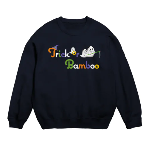 ハロウィンパンダ（濃色） Crew Neck Sweatshirt