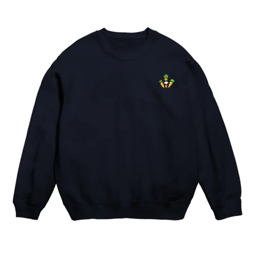 マンタくん(にんじん) Crew Neck Sweatshirt