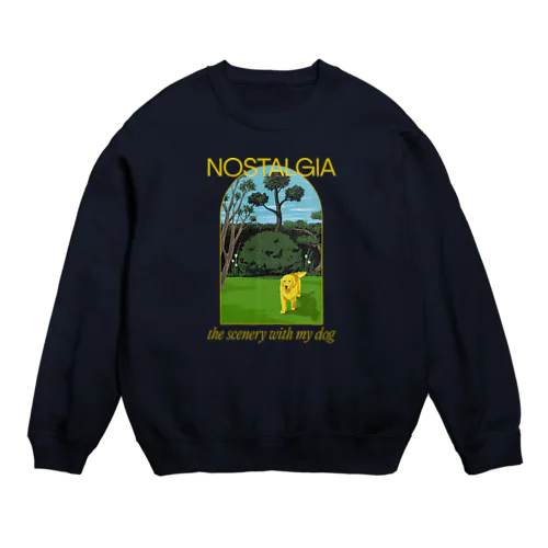 犬といた光景 Crew Neck Sweatshirt