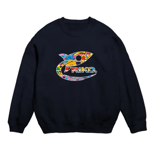 14pt　RIKO. ロケット スペース スウェット Crew Neck Sweatshirt