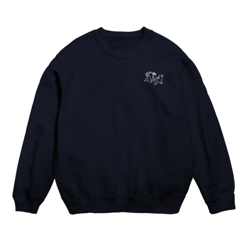 [ワンポイント]【ぎがといっしょ】《白線》 Crew Neck Sweatshirt
