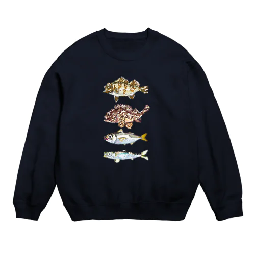 ギョギョギョ魚 Crew Neck Sweatshirt