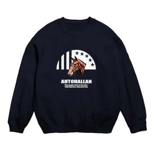 AHTOHALLAN・白 Crew Neck Sweatshirt