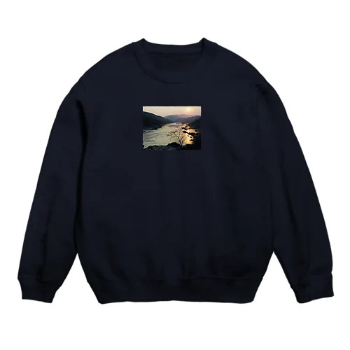 世界の土地と風景・ラオス Crew Neck Sweatshirt