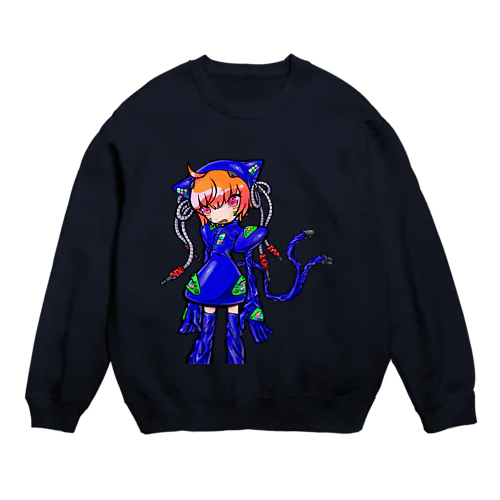 メカ猫又 Crew Neck Sweatshirt