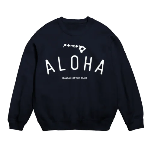 ALOHA ISLANDS  WHT LOGO スウェット