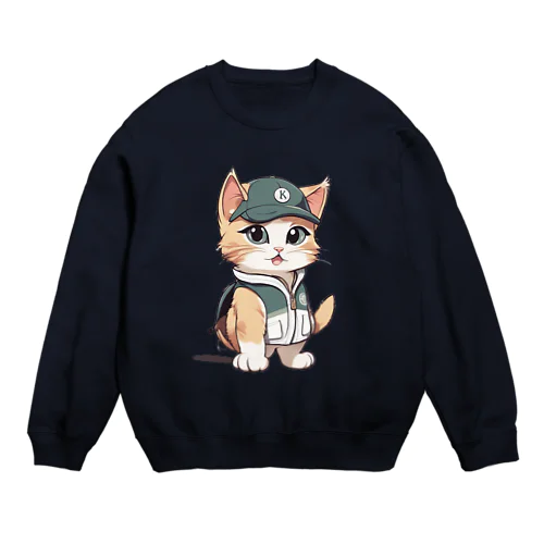 猫ゴルファー2 Crew Neck Sweatshirt