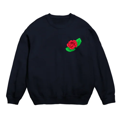 真紅の薔薇 Crew Neck Sweatshirt