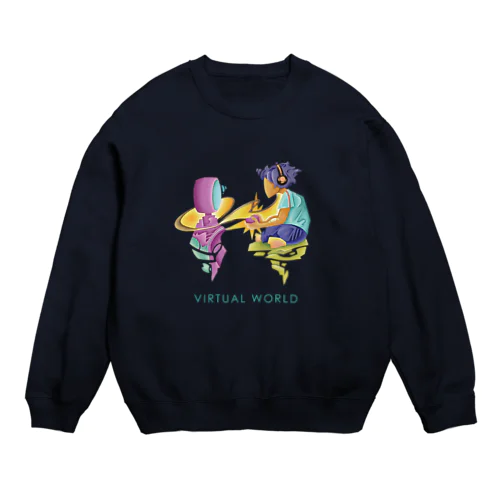 VIRTUAL WORLD Crew Neck Sweatshirt